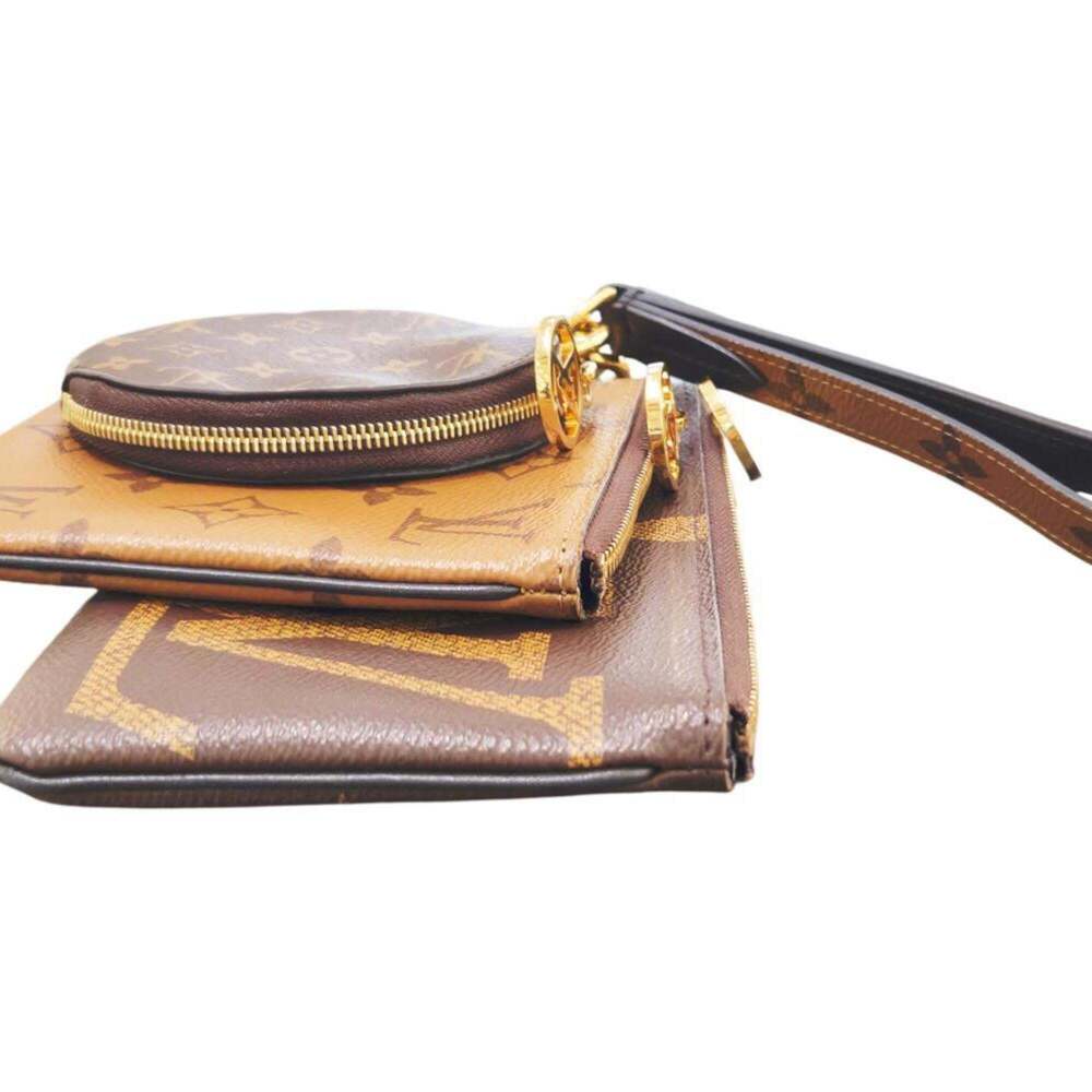 LOUIS VUITTON Authentic Brown Monogram Pochette Pouch - Picture 5 of 15